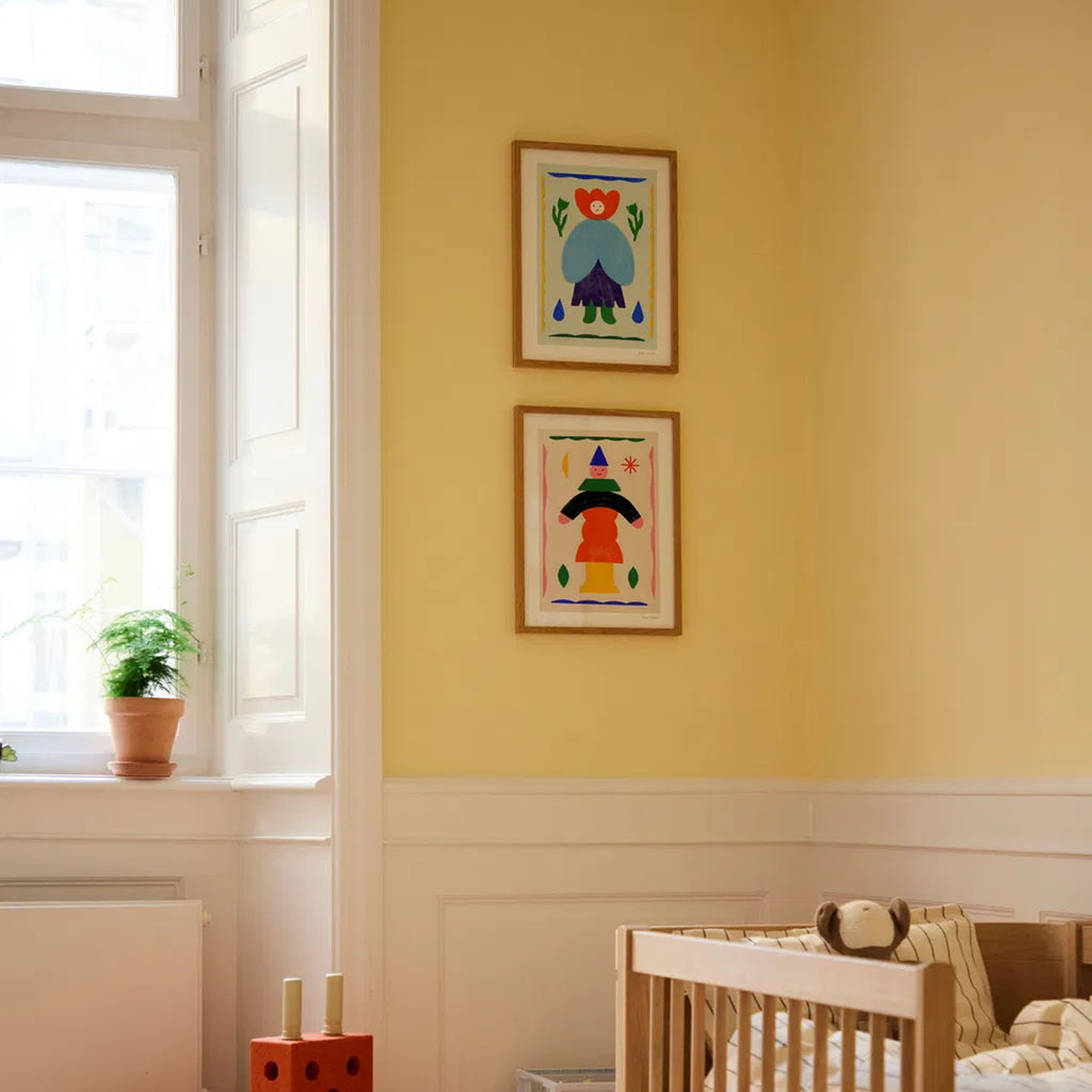 Chambre d'enfant avec affiche "Pantin" illustré par Anne Laval - Paper Collective