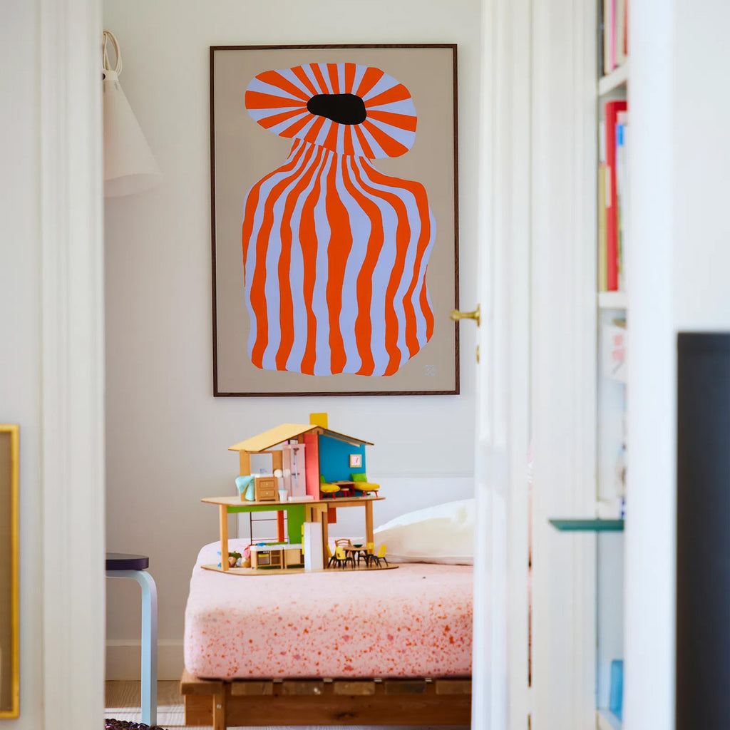 Affiche 'Doodle of a Doodle' par Maya Eline Leroy en situation dans un intérieur